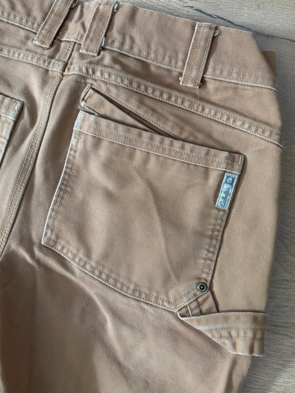 Cabela's Men's 32X32 Roughneck Cargo Pants in Brown Tan - Picture 10 of 13